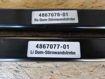 BMW Engine Bay Strut Tower Brace Bars (Left and Right Set) 51617377777 F22 F30 F32 2, 3, 4 Series8